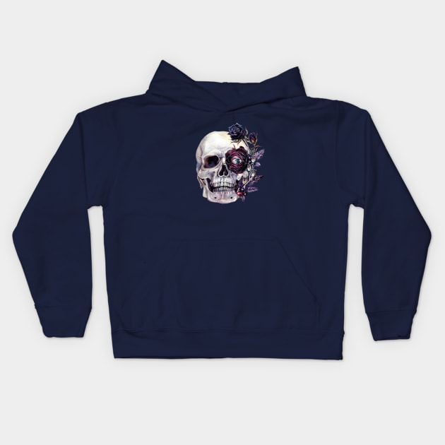 The Flowers of Evil | Skull Kids Hoodie by Inna Sinano